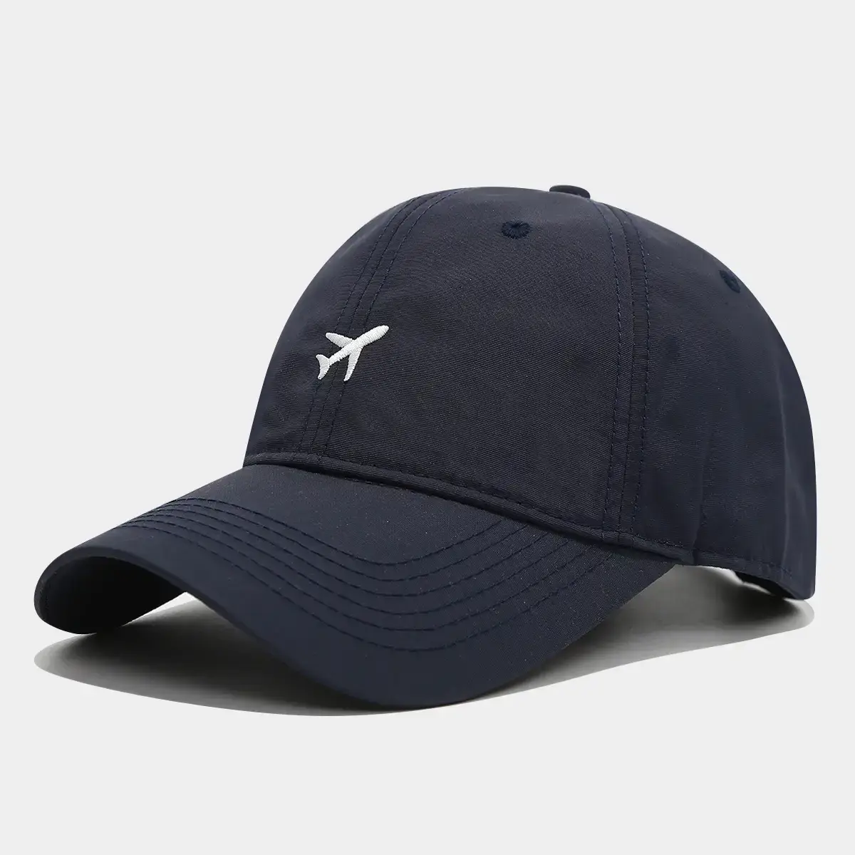 Men's Black & Grey Baseball Caps with Embroidered Logo - Image 4