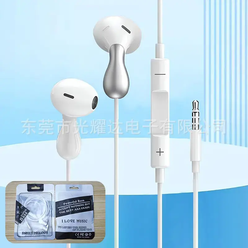 3.5m Wired Headset Bass Call with Mic & Control