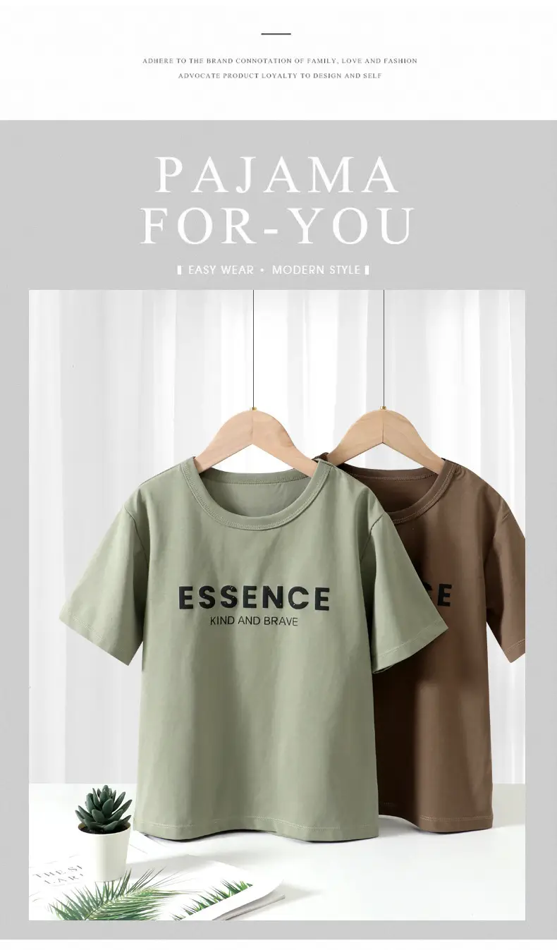 Cross-border Boys T-shirt Green Three-Digit Print — feature 7