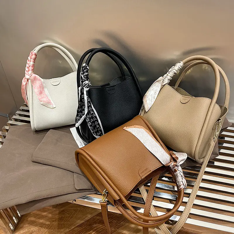 Women's Brown Cowhide Crossbody Scarf Bag 2025