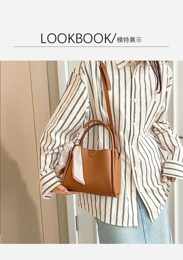 Women's Brown Cowhide Crossbody Scarf Bag 2025 — feature 10