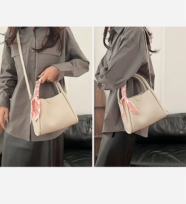 Women's Brown Cowhide Crossbody Scarf Bag 2025 — feature 18