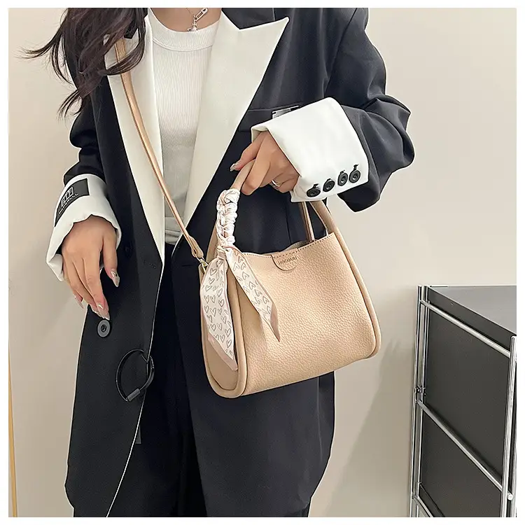 Women's Brown Cowhide Crossbody Scarf Bag 2025 — feature 28