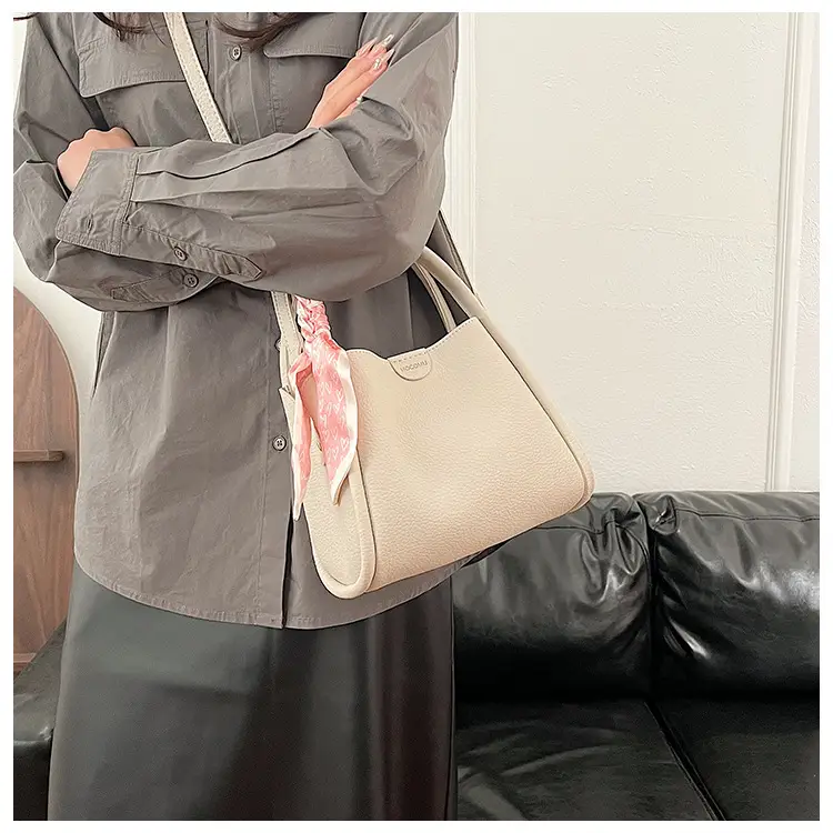 Women's Brown Cowhide Crossbody Scarf Bag 2025 — feature 29