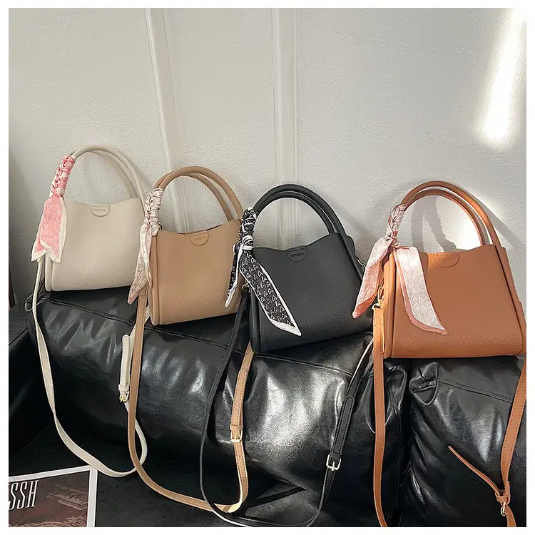 Women's Brown Cowhide Crossbody Scarf Bag 2025 — feature 31