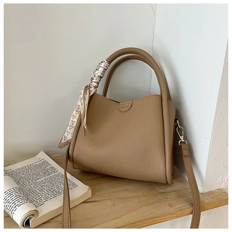 Women's Brown Cowhide Crossbody Scarf Bag 2025 — feature 32