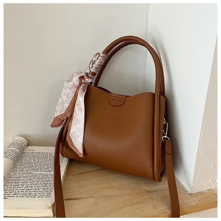 Women's Brown Cowhide Crossbody Scarf Bag 2025 — feature 33