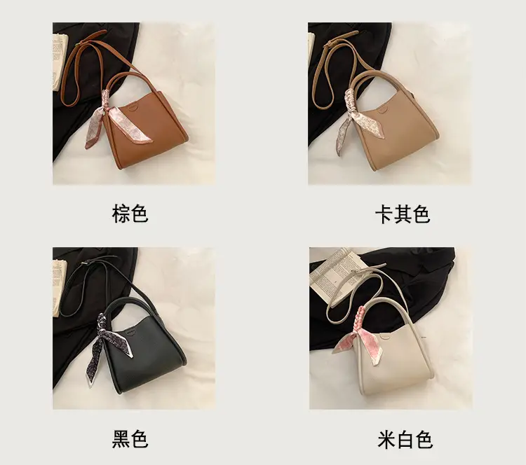 Women's Brown Cowhide Crossbody Scarf Bag 2025 — feature 8