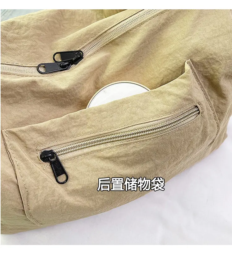 Women's Large Capacity Beige Shoulder Bag 2025 — feature 7