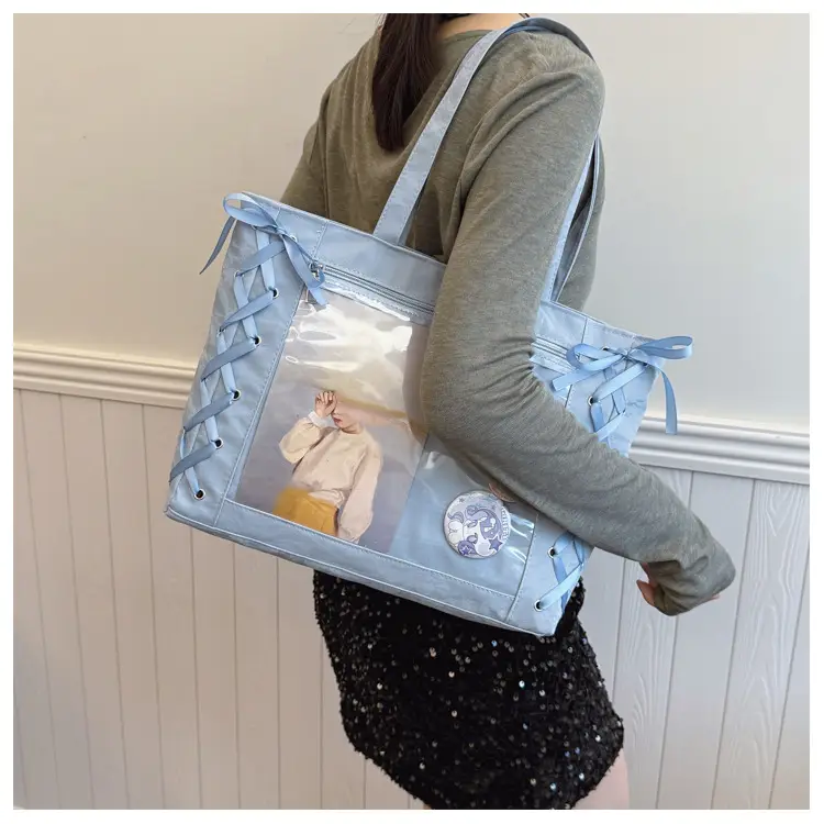 Transparent Two-Dimensional Tote Bag for Women — feature 16