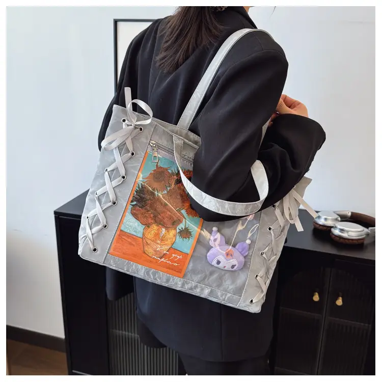Transparent Two-Dimensional Tote Bag for Women — feature 19