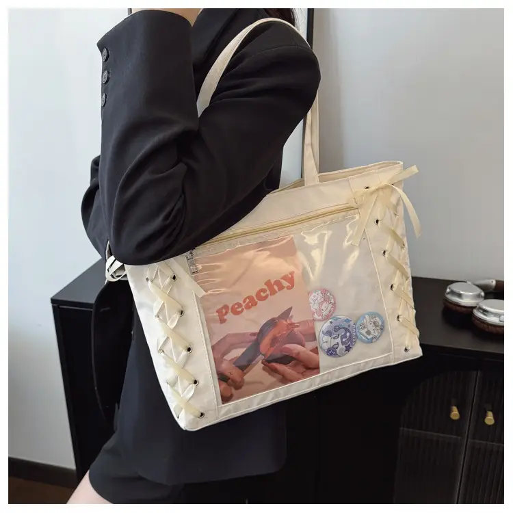 Transparent Two-Dimensional Tote Bag for Women — feature 20
