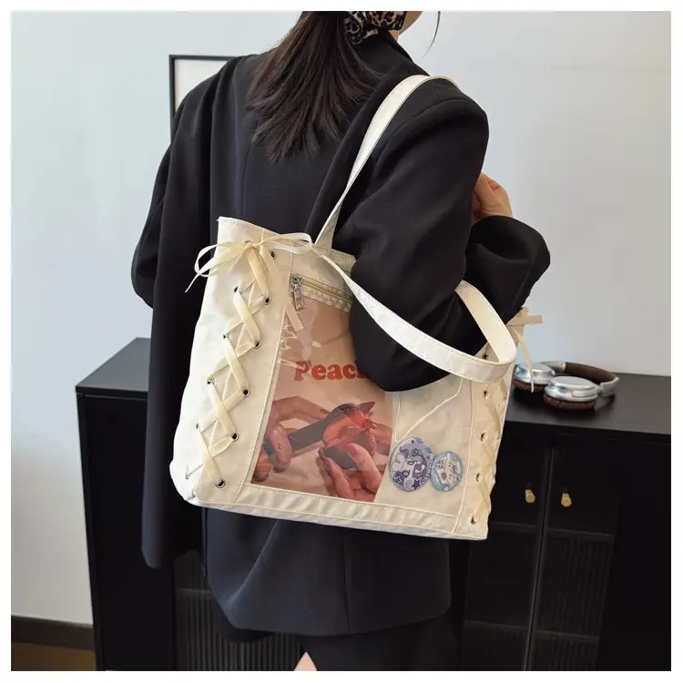 Transparent Two-Dimensional Tote Bag for Women — feature 21