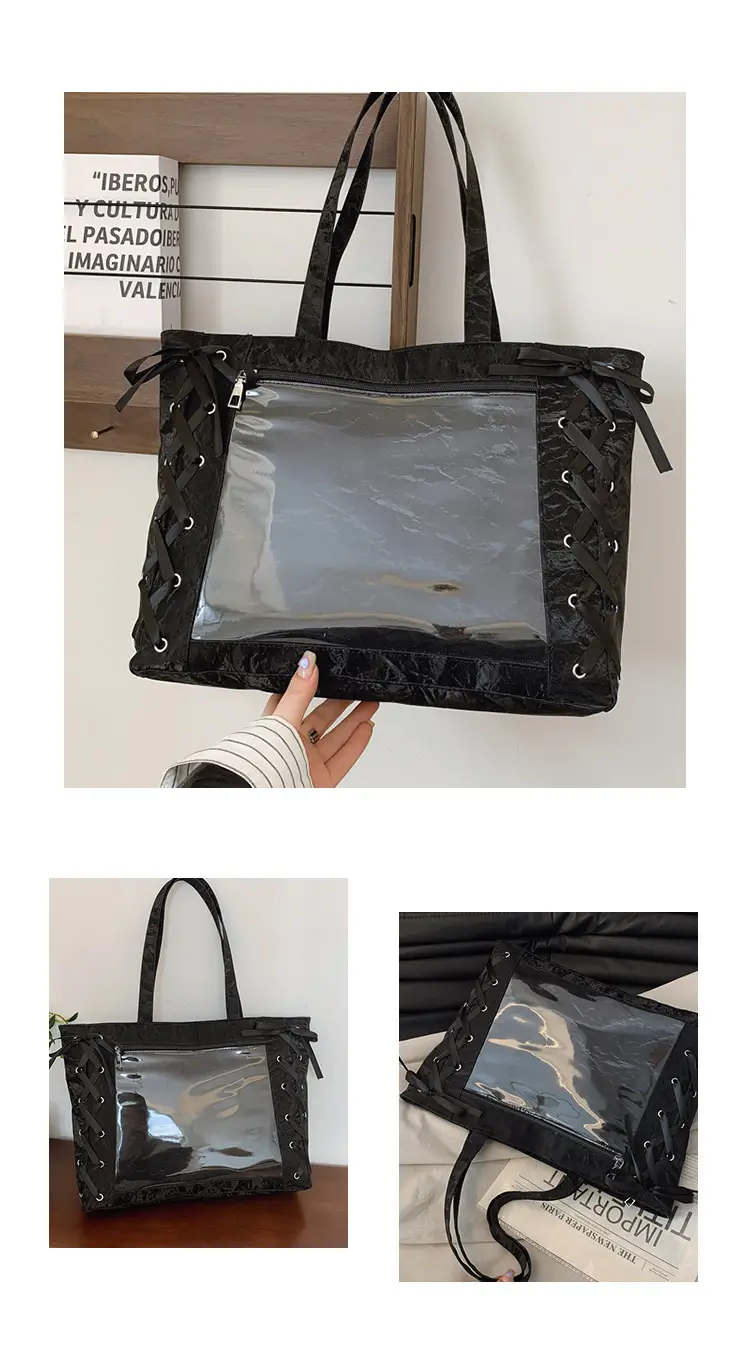Transparent Two-Dimensional Tote Bag for Women — feature 22
