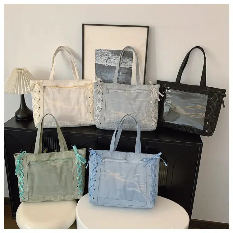 Transparent Two-Dimensional Tote Bag for Women — feature 27