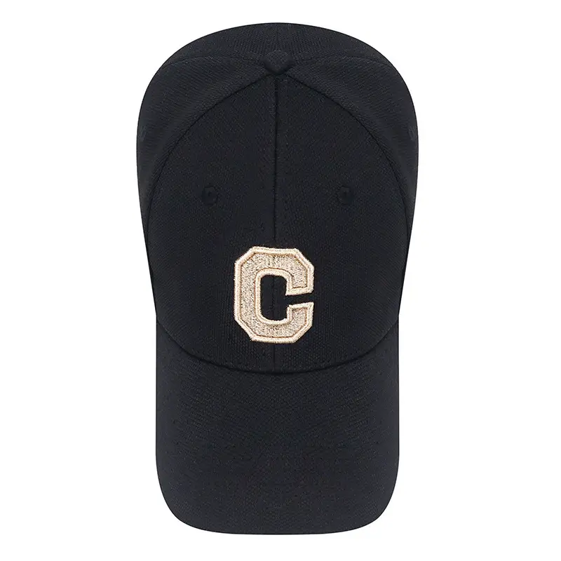 Men's Beige Cotton Baseball Cap with Letter Embroidery - Image 11