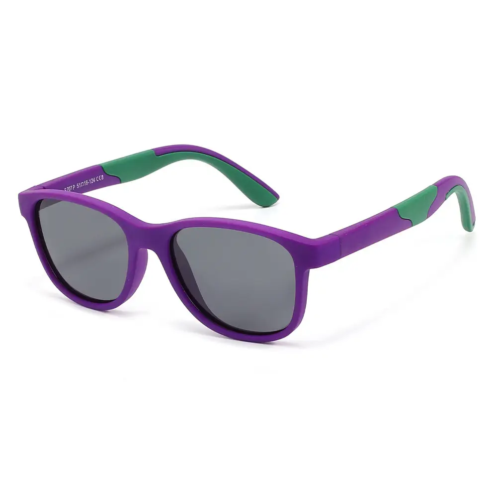 2025 Kids Sunglasses Anti-UV Cycling Blue Yellow - Image 11