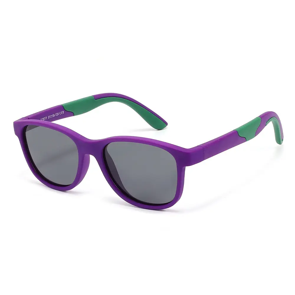 2025 Kids Sunglasses Anti-UV Cycling Blue Yellow - Image 5