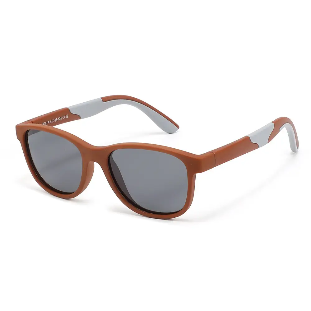 2025 Kids Sunglasses Anti-UV Cycling Blue Yellow - Image 6