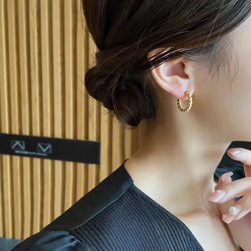 European American Design Gold Earrings for Women