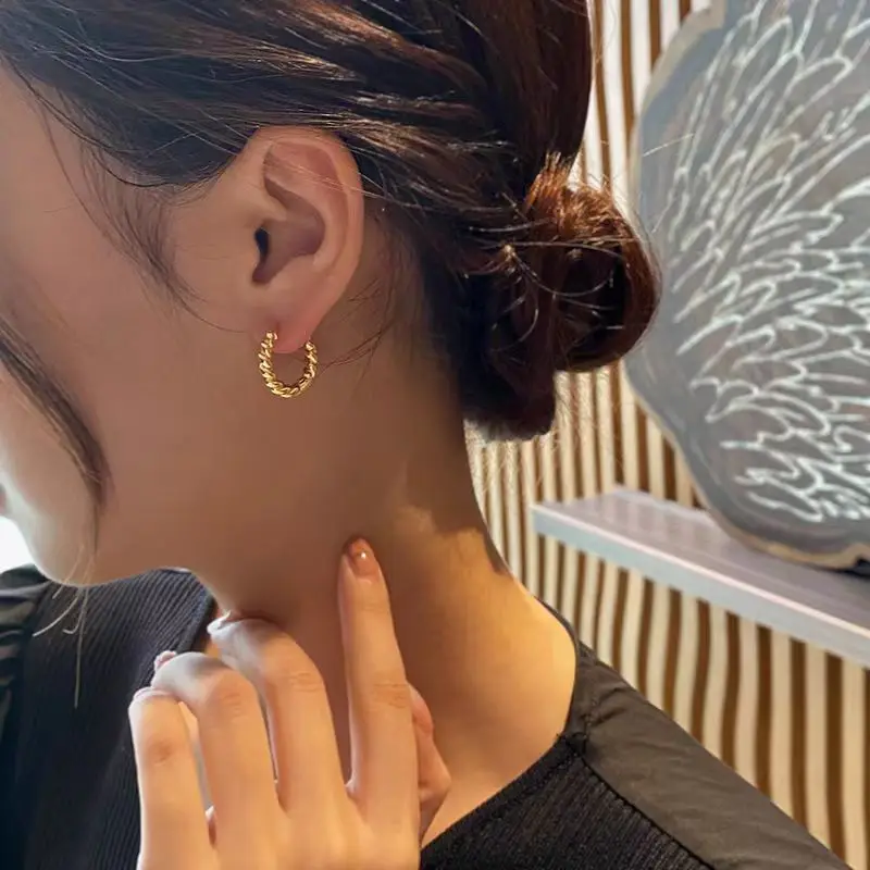 European American Design Gold Earrings for Women