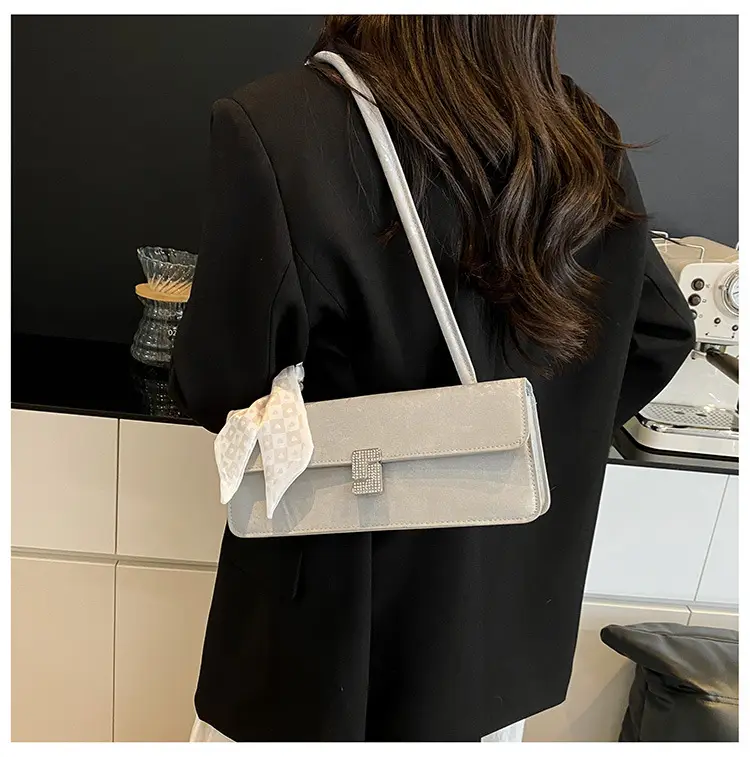 Pink Silk Scarf Shoulder Bag for Women 2025 Spring Summer — feature 27