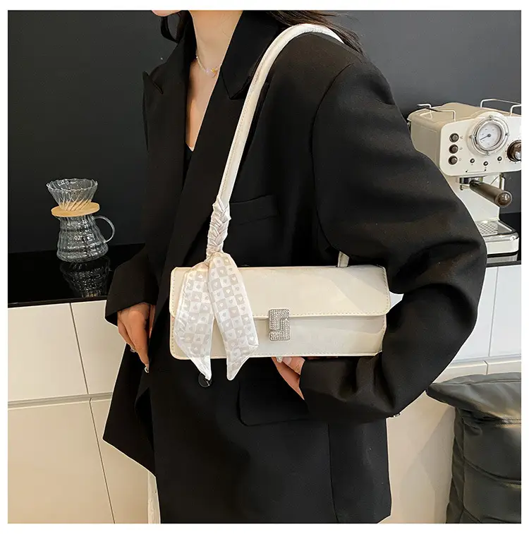 Pink Silk Scarf Shoulder Bag for Women 2025 Spring Summer — feature 31