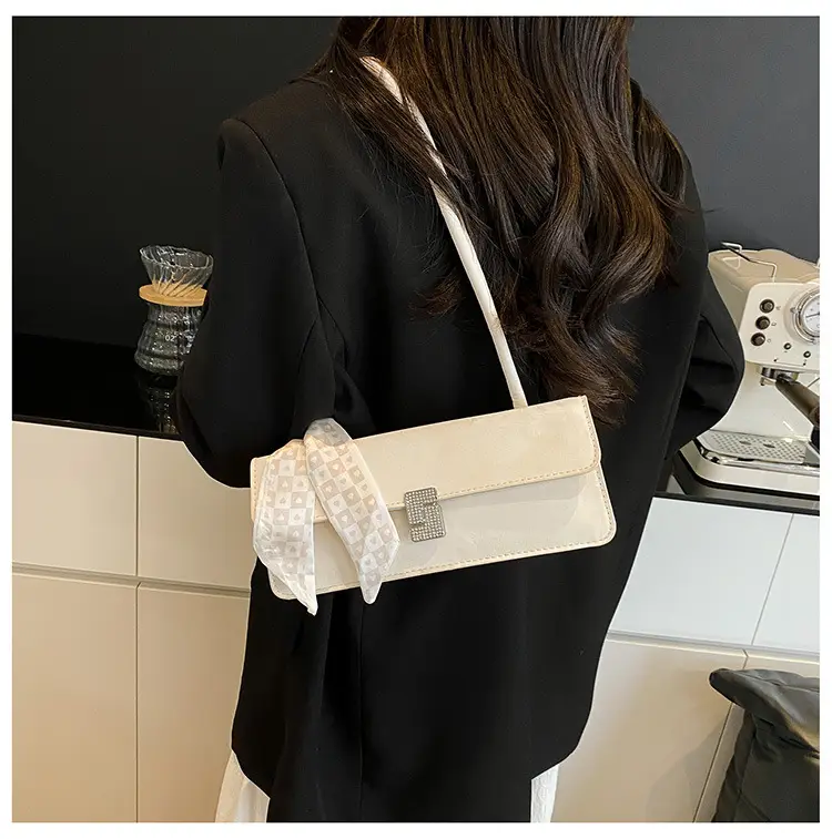 Pink Silk Scarf Shoulder Bag for Women 2025 Spring Summer — feature 32