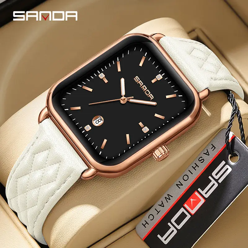 Sanda Rose Gold Quartz Men's Watch with Calendar