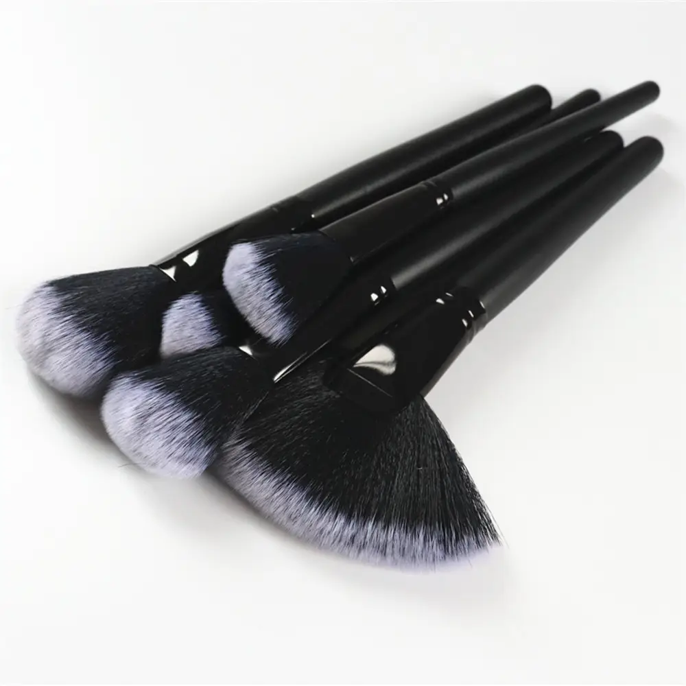 32 Black Crocodile Brush Set Wooden Handles Full Beauty Tools - Image 4