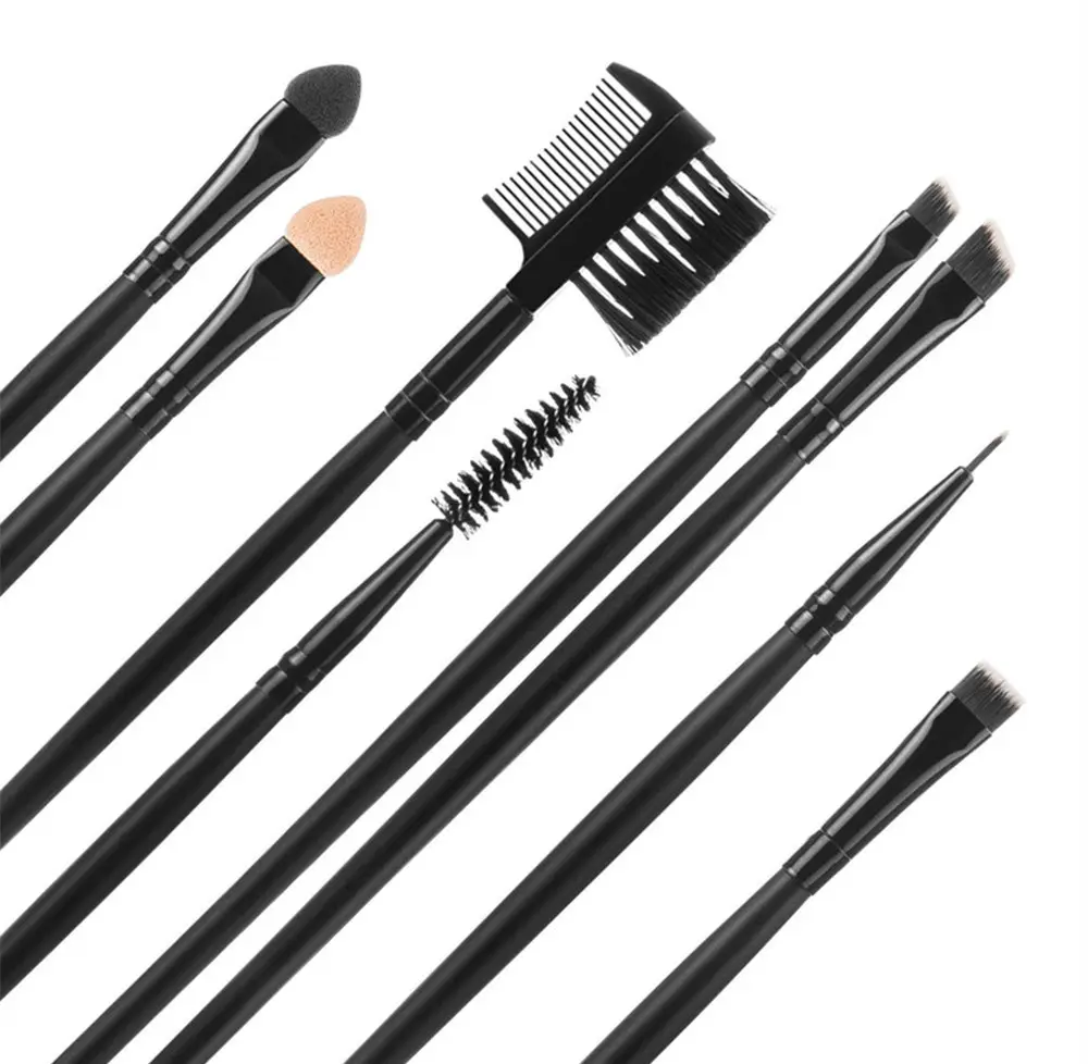 32 Black Crocodile Brush Set Wooden Handles Full Beauty Tools β feature 6