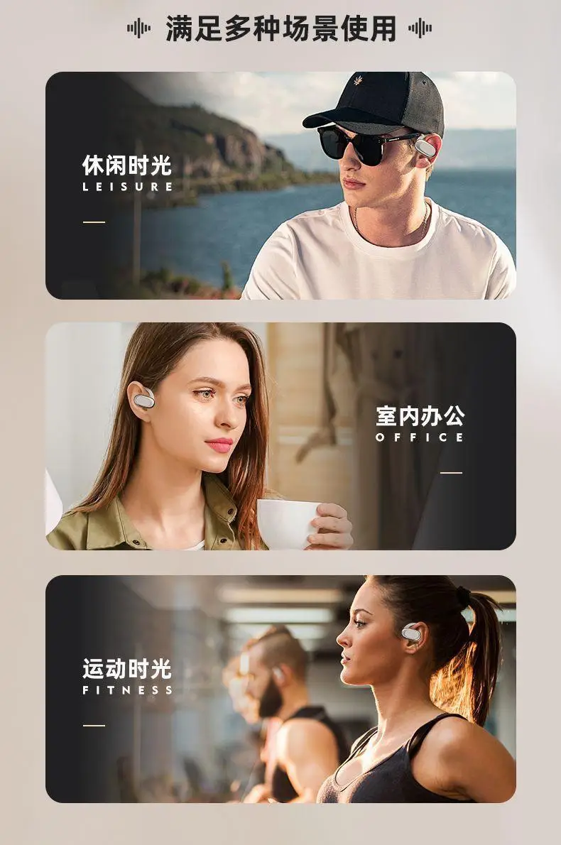Non-In-Ear Wireless Sports Headphones with Rotating Ear Mount — feature 7