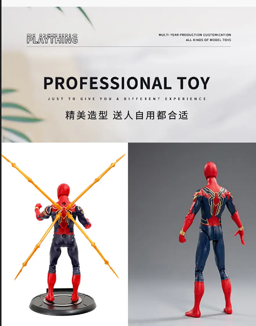 Avengers Hero Iron Man Spider-Man Hulk Thanos Joints Movable Ornament Hand Model Toy — feature 10