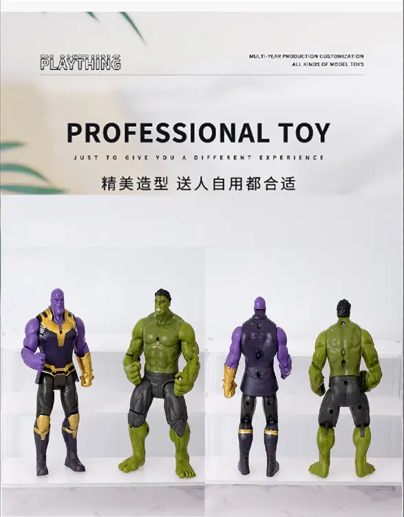 Avengers Hero Iron Man Spider-Man Hulk Thanos Joints Movable Ornament Hand Model Toy — feature 16