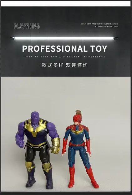 Avengers Hero Iron Man Spider-Man Hulk Thanos Joints Movable Ornament Hand Model Toy — feature 6