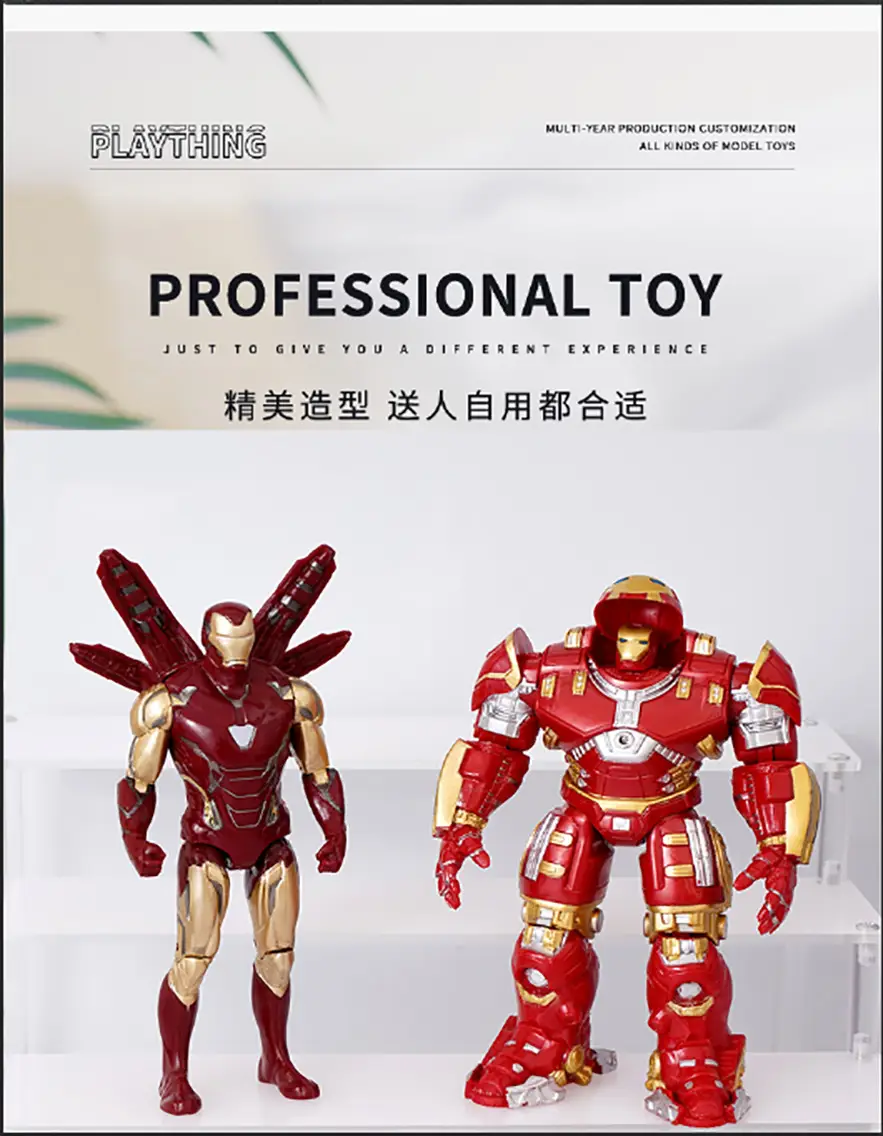 Avengers Hero Iron Man Spider-Man Hulk Thanos Joints Movable Ornament Hand Model Toy — feature 7