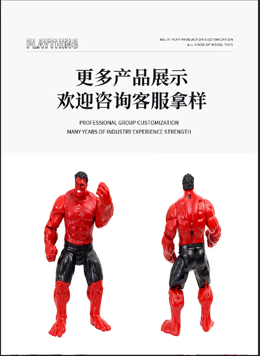 Avengers Hero Iron Man Spider-Man Hulk Thanos Joints Movable Ornament Hand Model Toy — feature 9