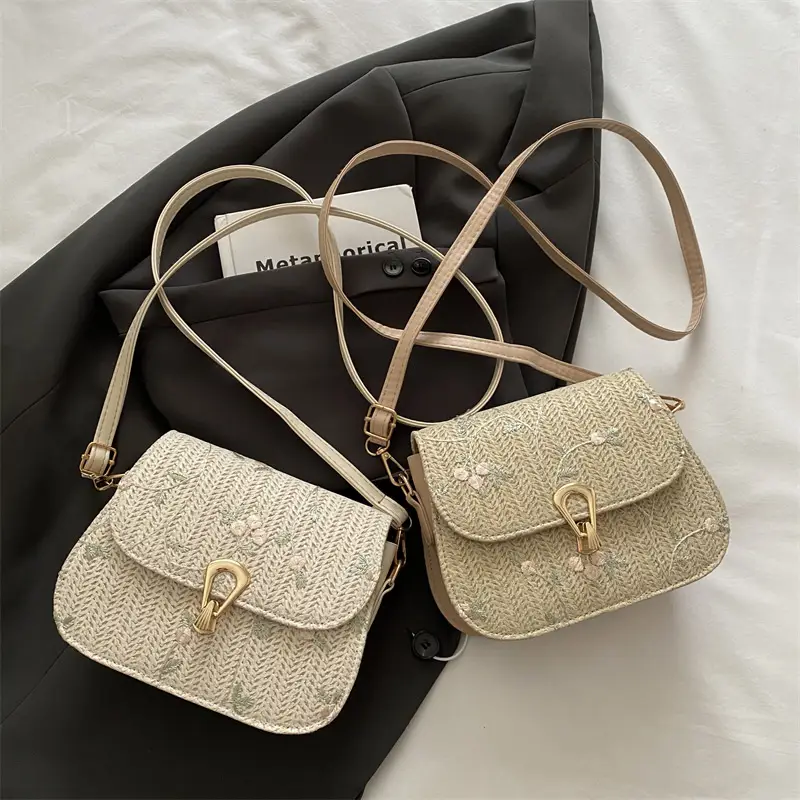 Korean Style Woven Crossbody Bag 2025 Spring - Image 4