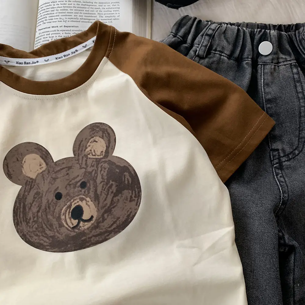 New Boys T-Shirt Bear Print Summer 2025 — feature 6