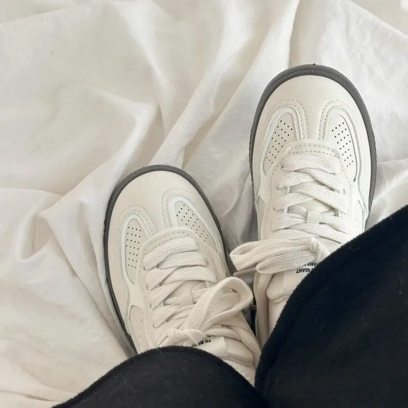 Women's White Flat Skechers Casual Shoes 2025 - Image 3