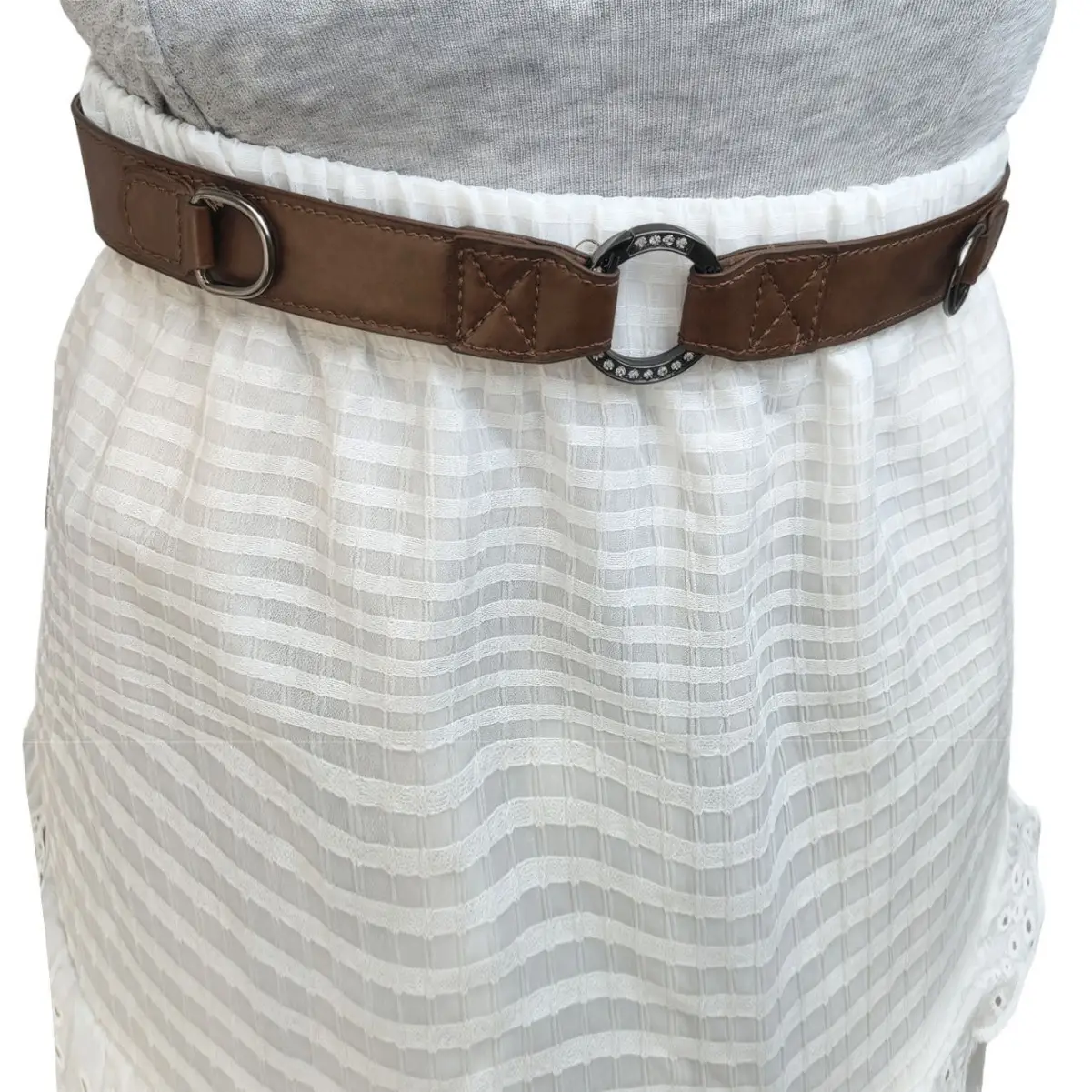 Black Buckle Belt for Women's Waistband - Image 7