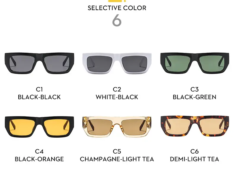 Fangchao Brand White Sunglasses for Men Women — feature 12