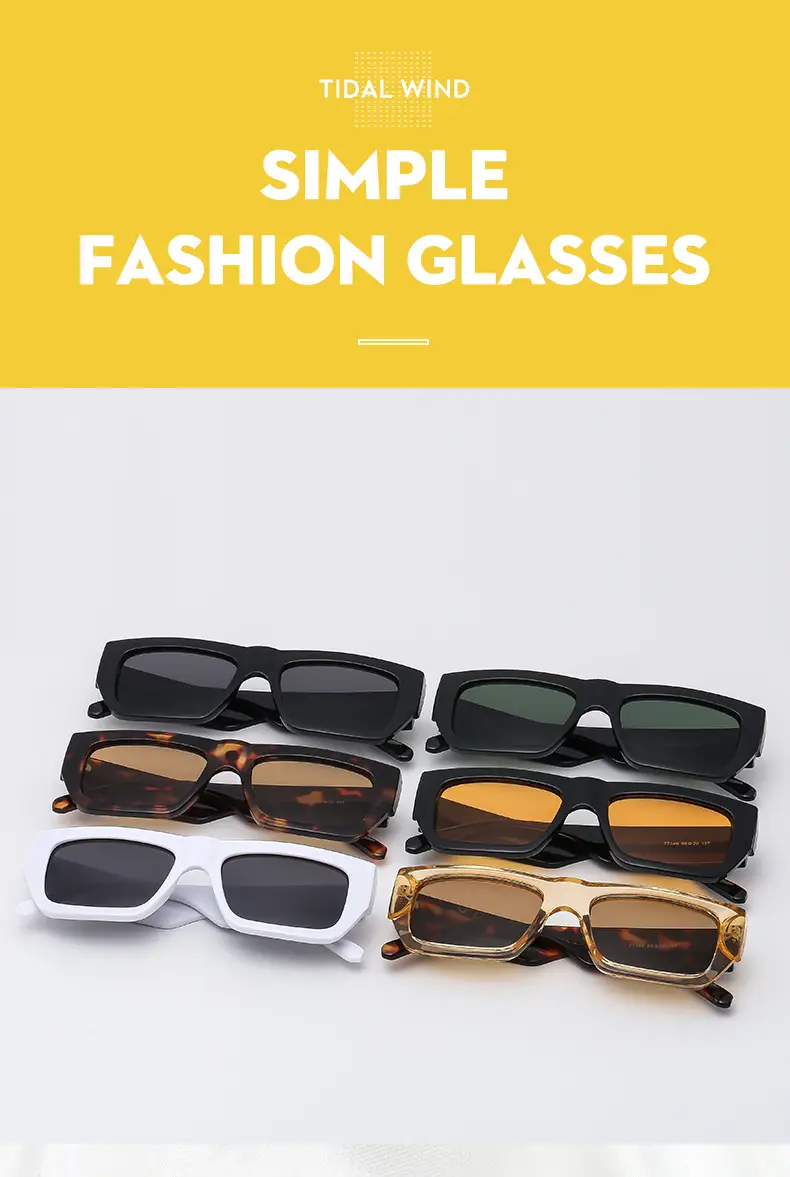 Fangchao Brand White Sunglasses for Men Women — feature 4