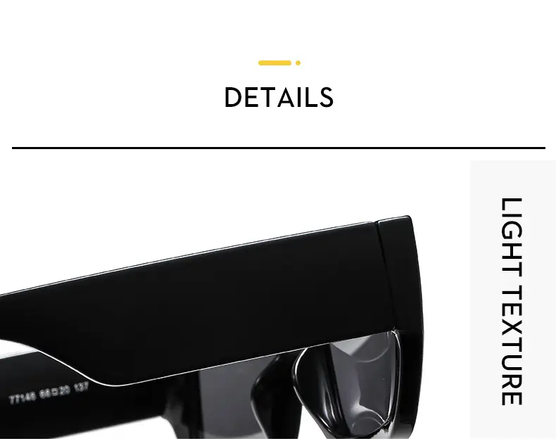 Fangchao Brand White Sunglasses for Men Women — feature 9
