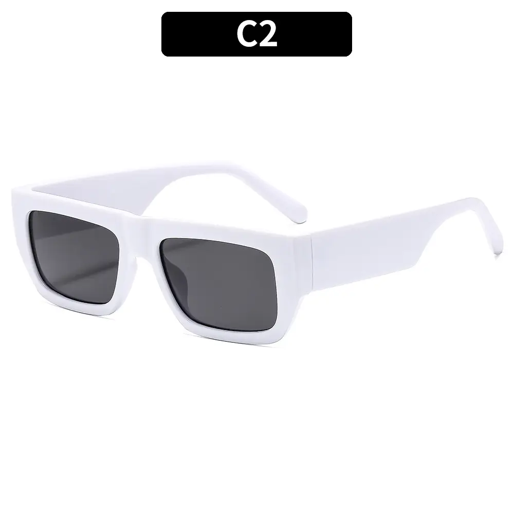 Fangchao Brand White Sunglasses for Men Women - Image 2