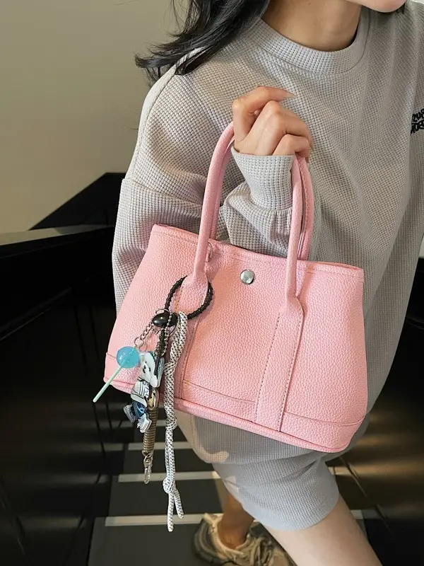Pink Hand-Held Women's Shoulder Bag 2026 New Korean Style - Image 12