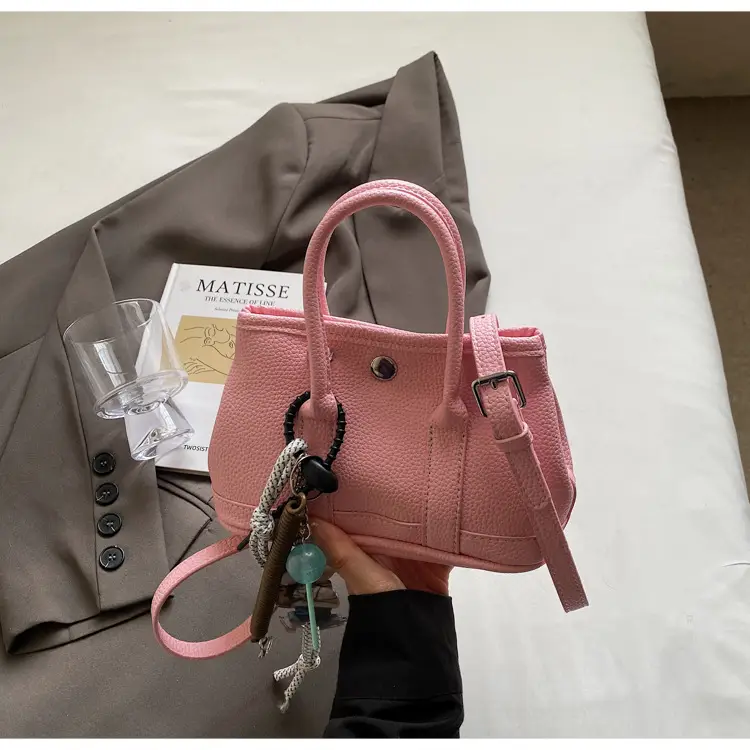Pink Hand-Held Women's Shoulder Bag 2026 New Korean Style — feature 35