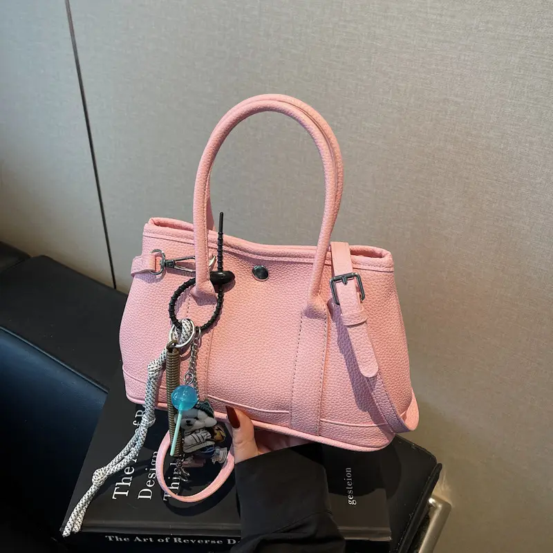 Pink Hand-Held Women's Shoulder Bag 2026 New Korean Style - Image 4