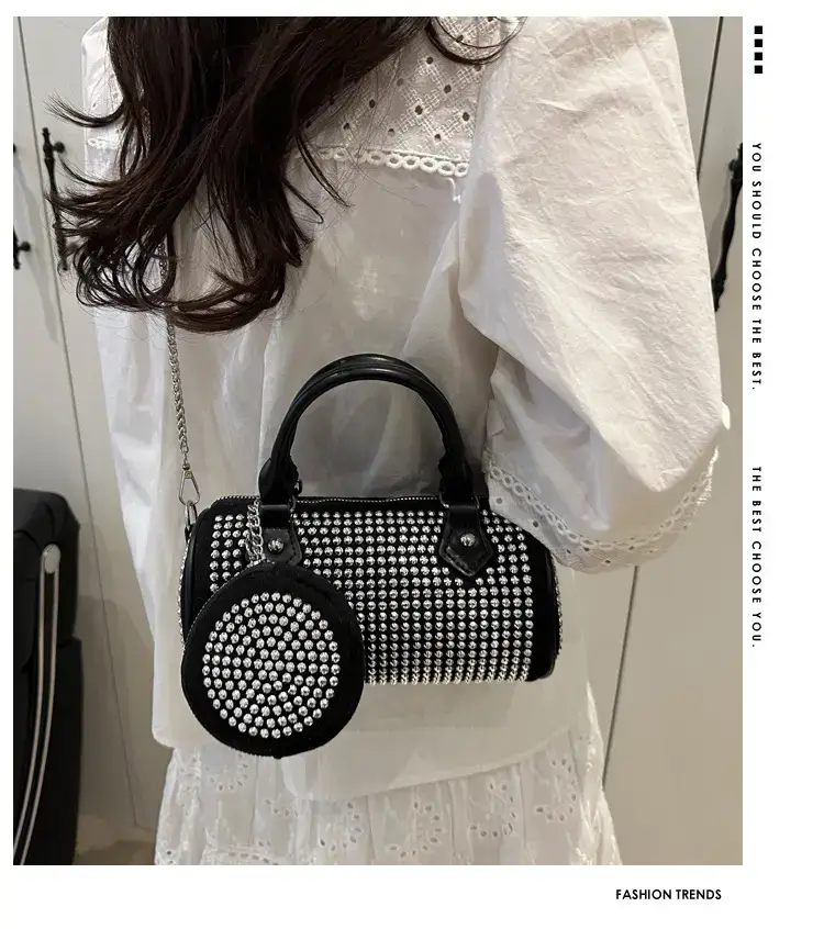 Black Rhinestone Crossbody Bag for Women 2025 — feature 2