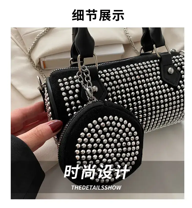 Black Rhinestone Crossbody Bag for Women 2025 — feature 4